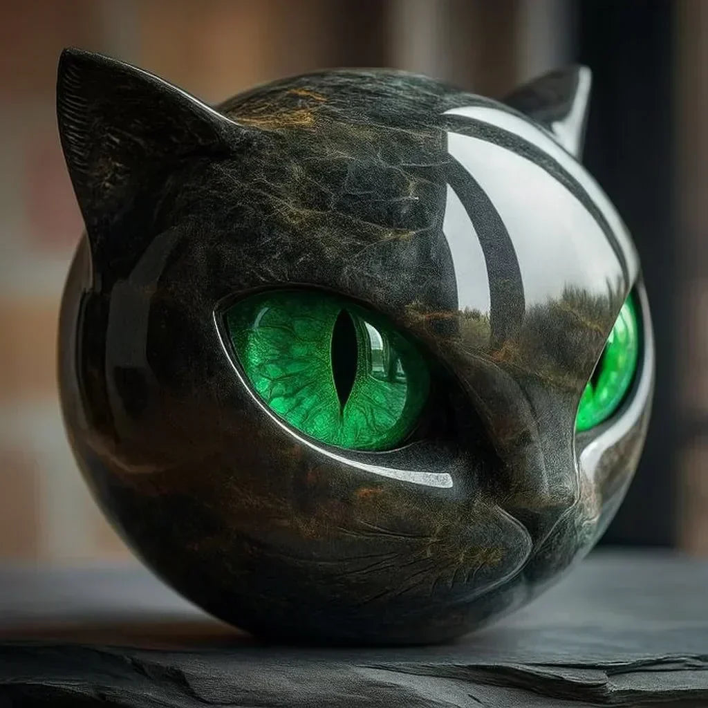 Black Cat - Mystical Black Cat Sculpture