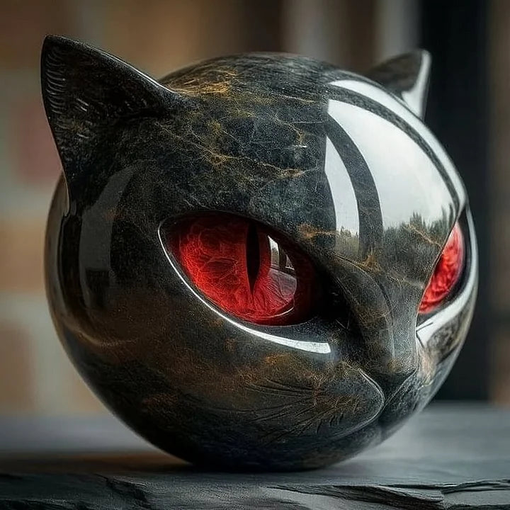 Black Cat - Mystical Black Cat Sculpture