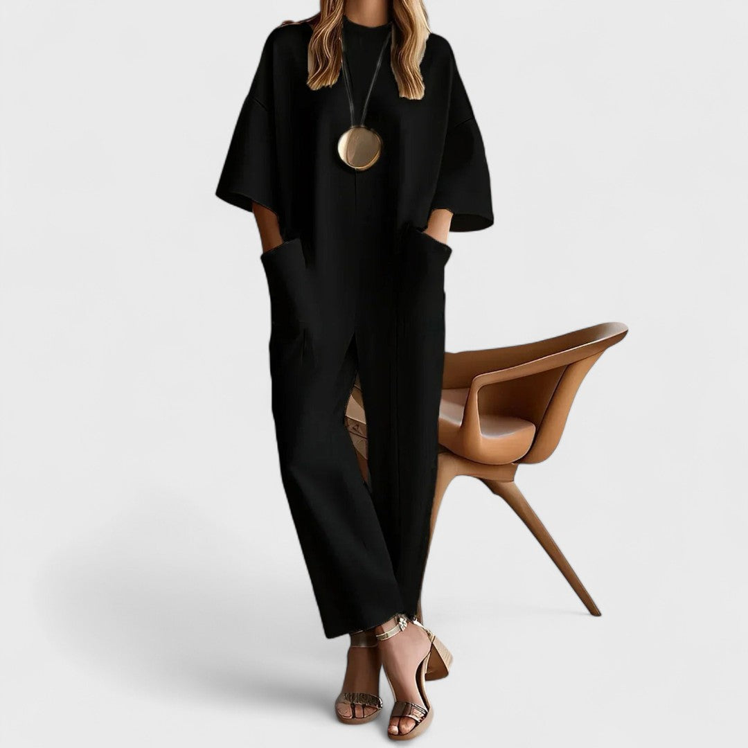 Emmy - Mono Elegante con Mangas Cortas