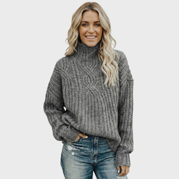Aroa – Suéter de Punto con Cuello Alto