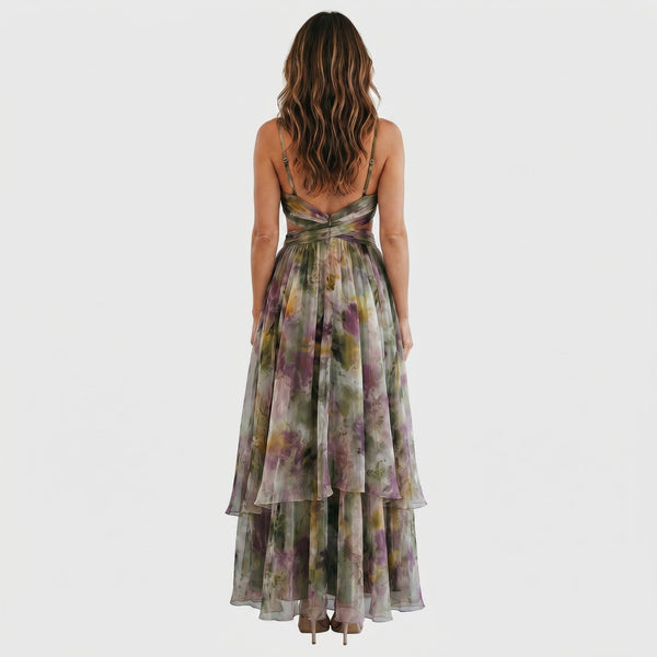 Verity - Vestido Largo con Estampado Floral