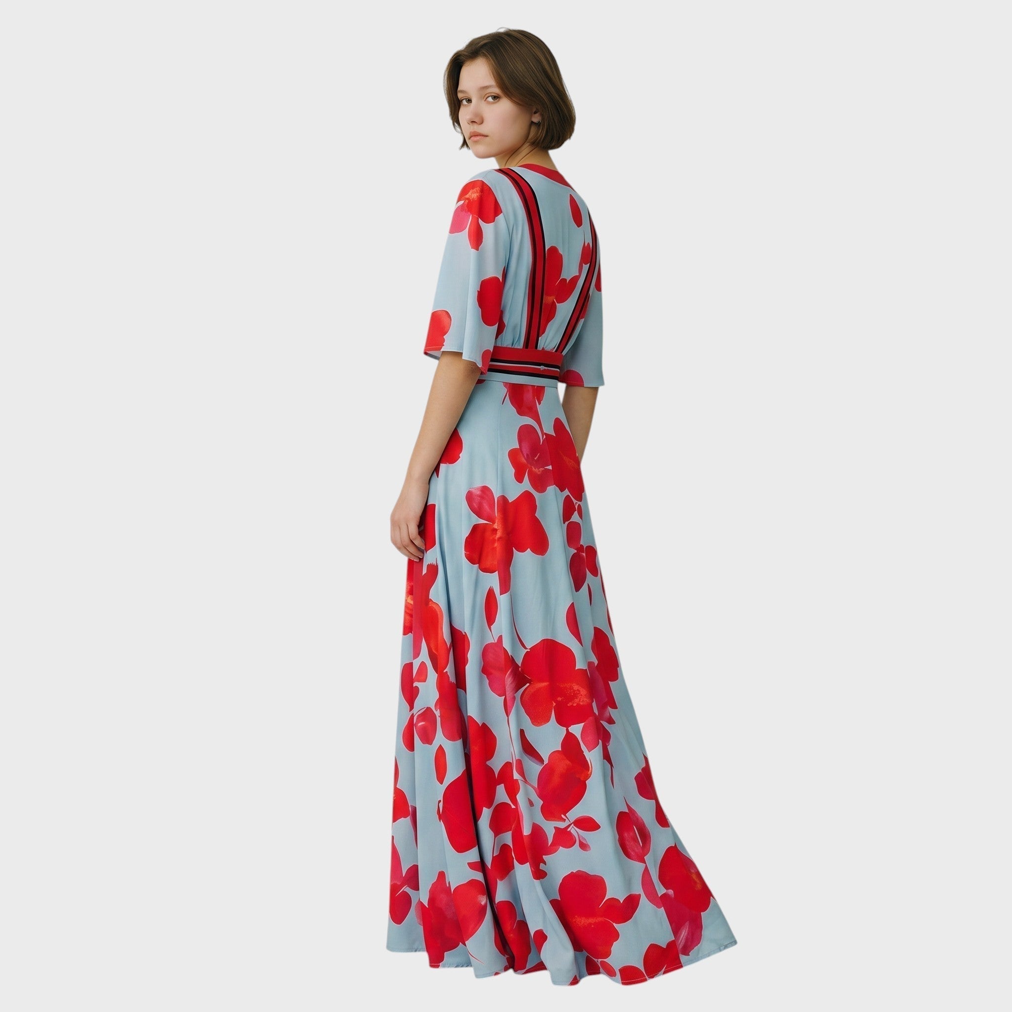 Verity - Vestido Largo con Estampado Floral