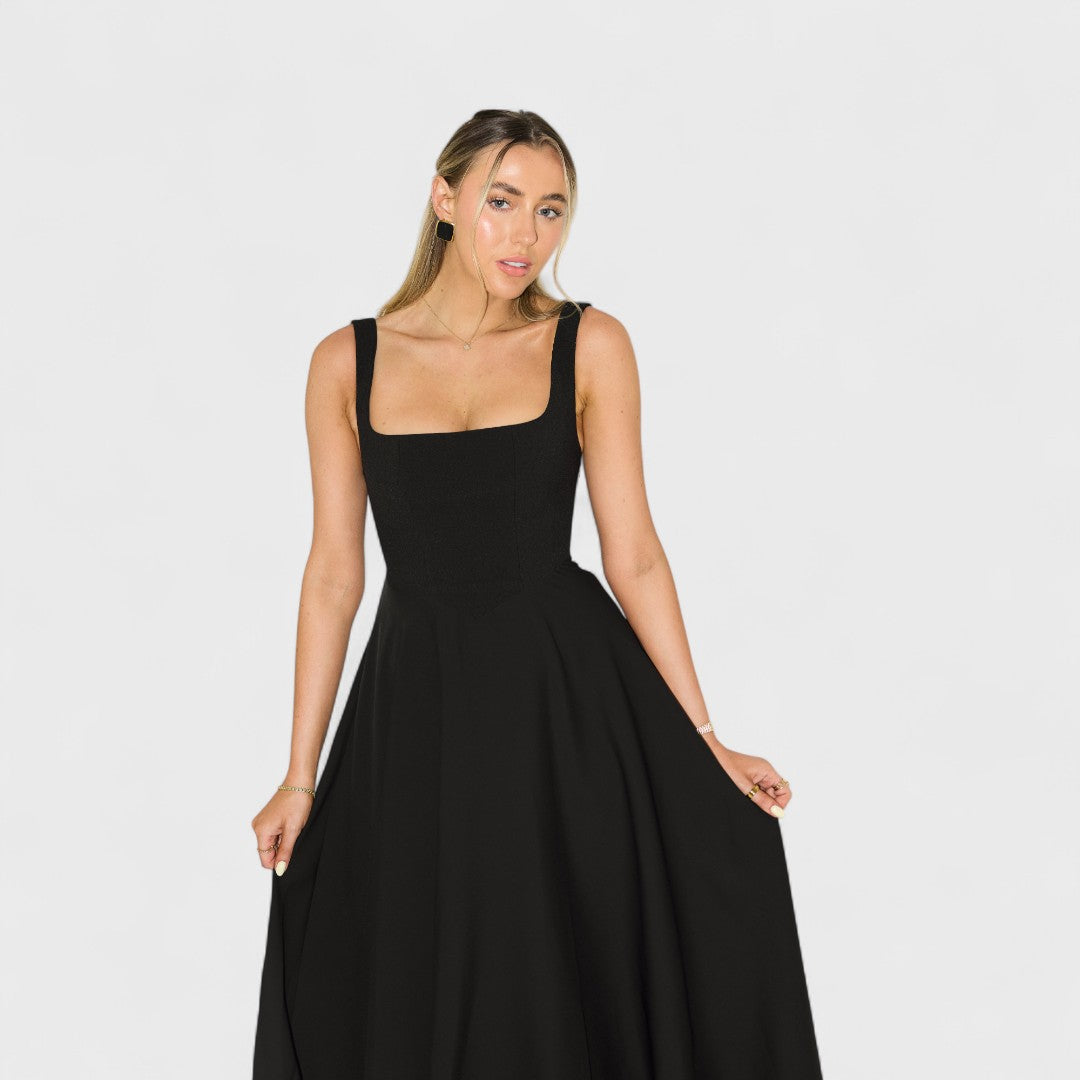 Amelia – Vestido Midi Atemporal