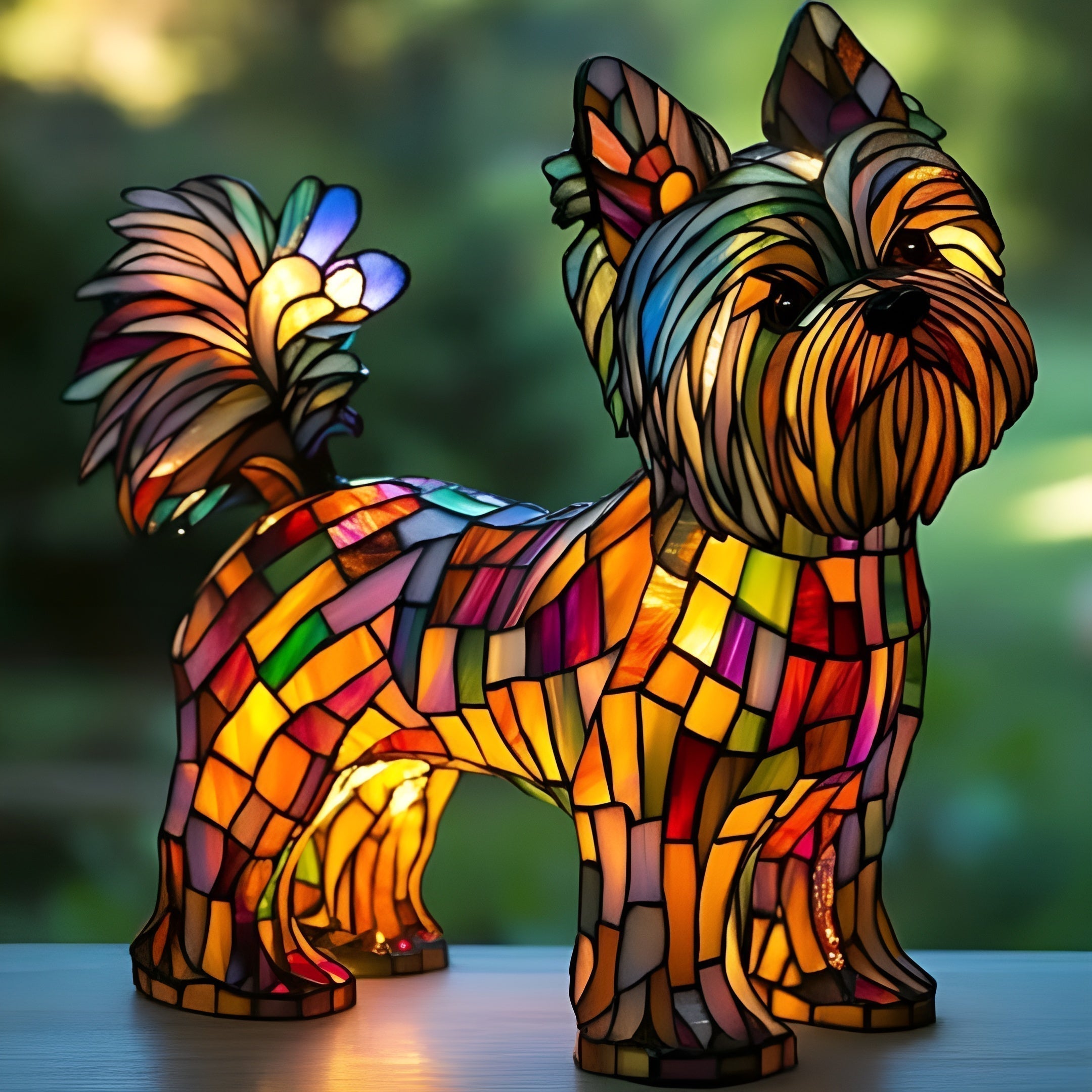 Bella - Lamp with Stained Glass