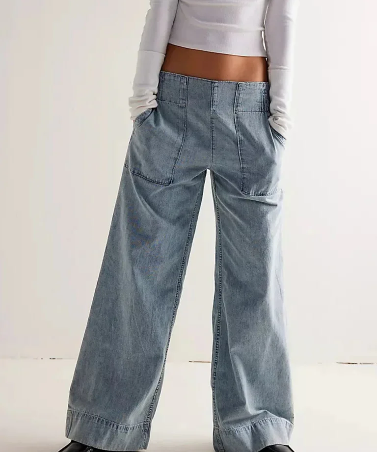 Jeans de Denim de Pierna Ancha Audrey