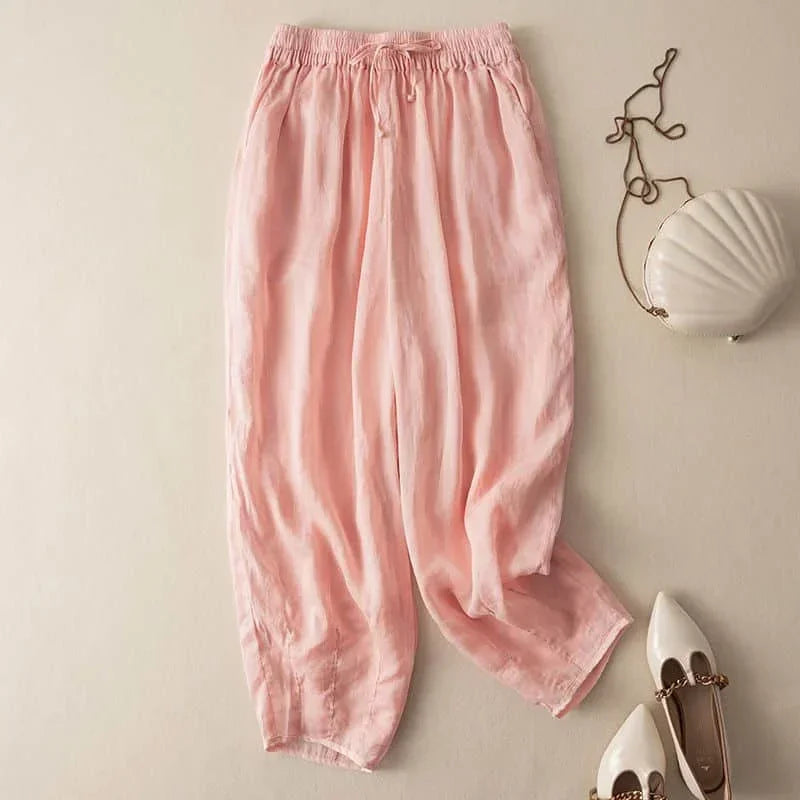 Pantalones de Lino Fleurine