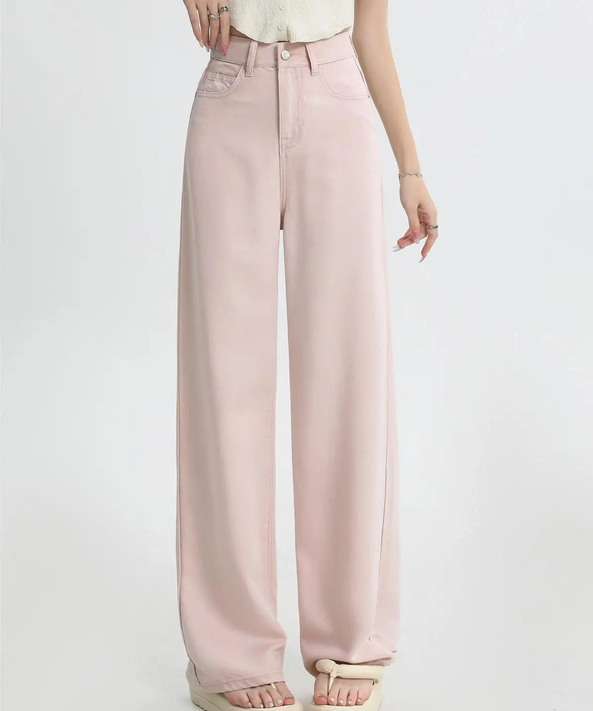 Jeans de Denim Rosa Cecile Auclair