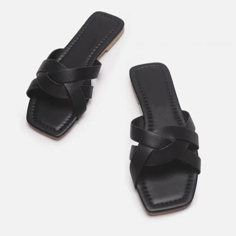 Sandalias Deslizantes Tejidas Orielle