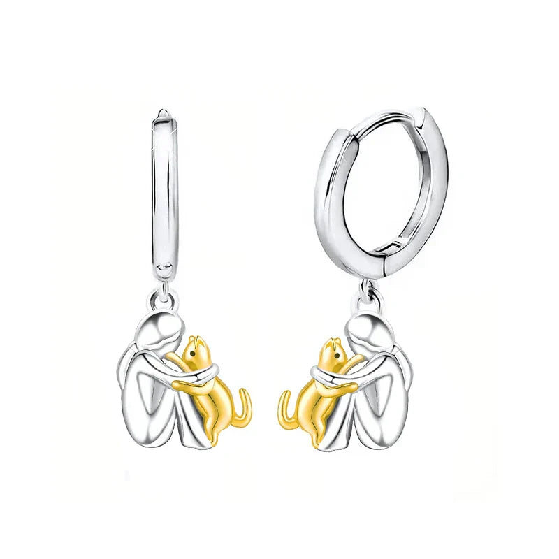 Marie Moda | Cat Embrace Earrings (Round Closure)
