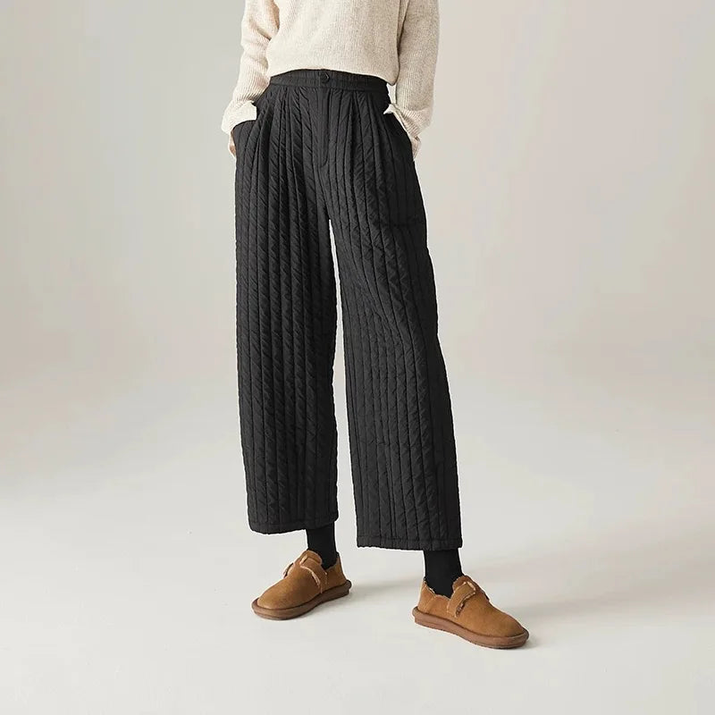 Pantalones de pierna ancha Daria de algodón