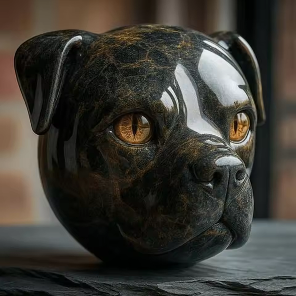 Black Dog - Mystical Black Dog Statue