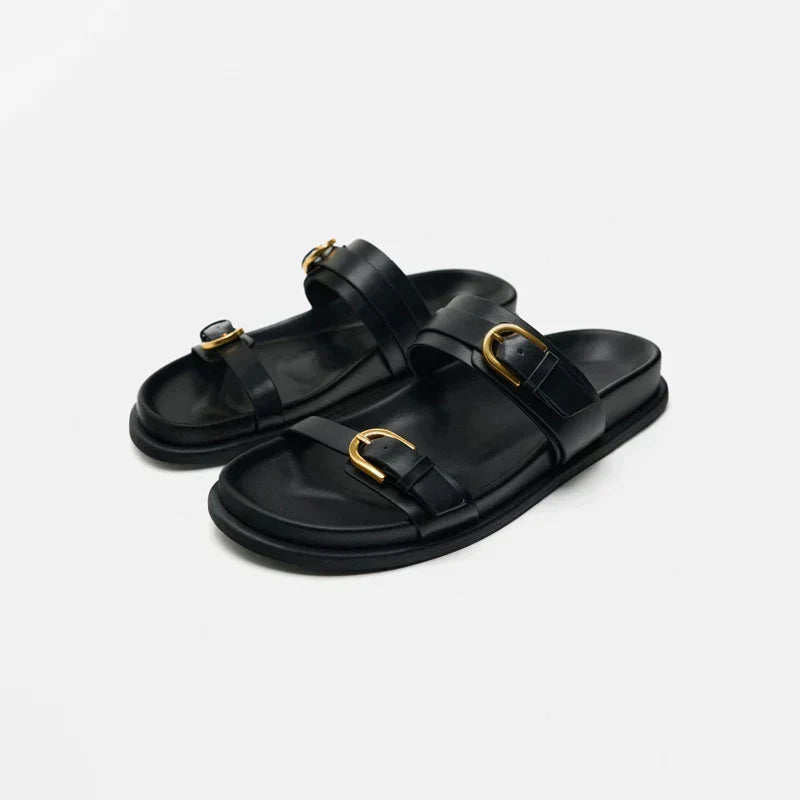Sandalias de Cuero Lucia Buckle