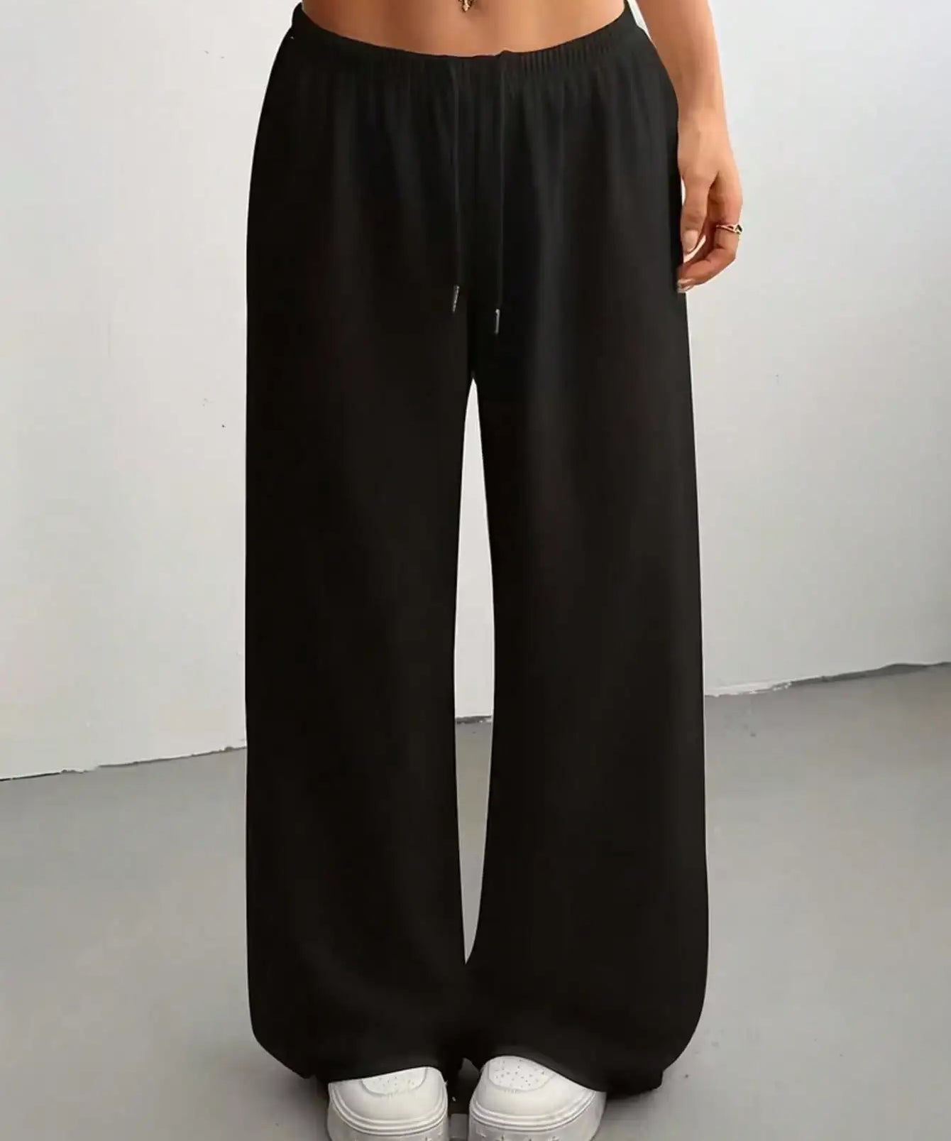 Pantalones Jogger de Pierna Ancha para Mujer con Cintura Ajustable