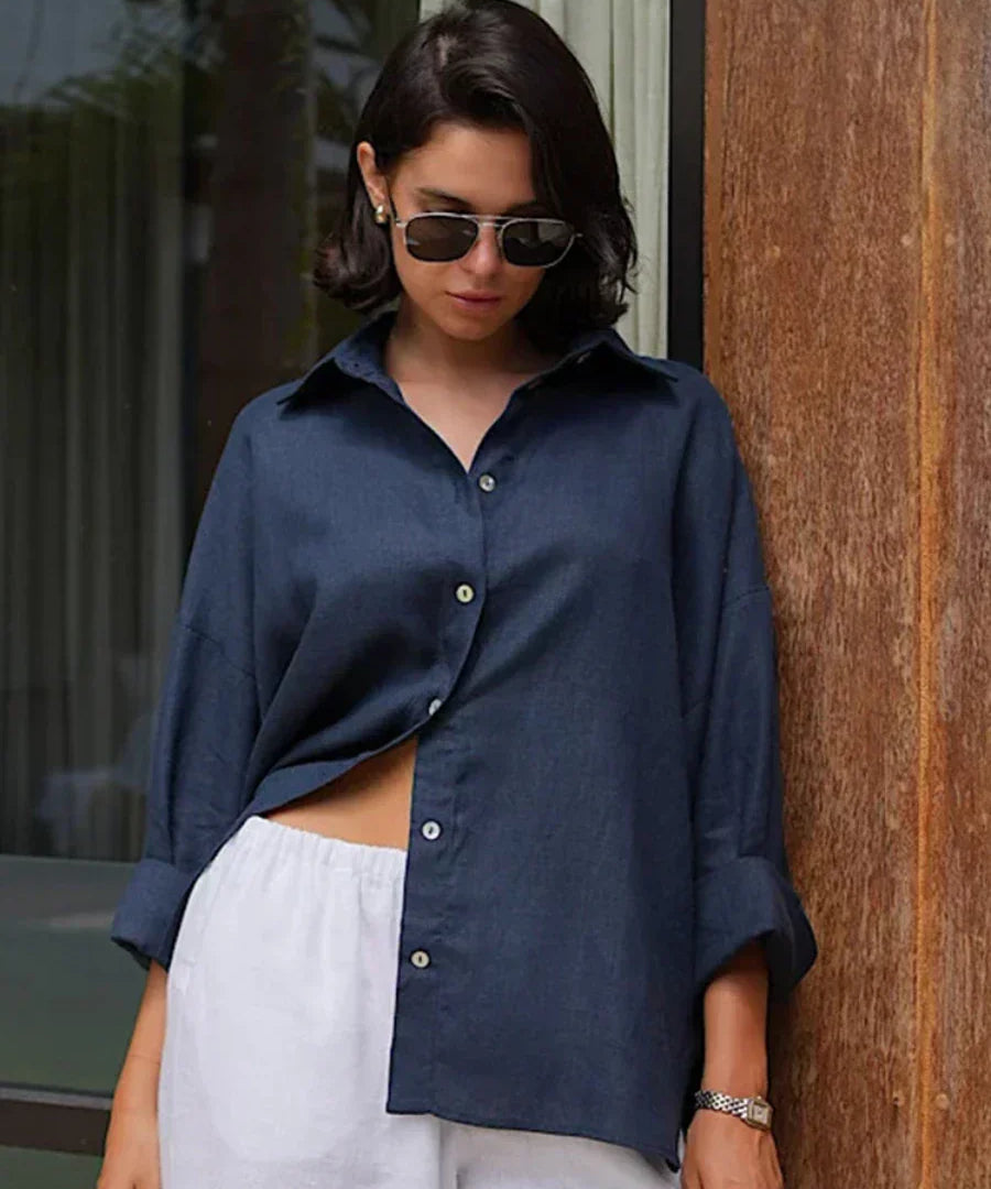 Camisa de Algodón Relajada