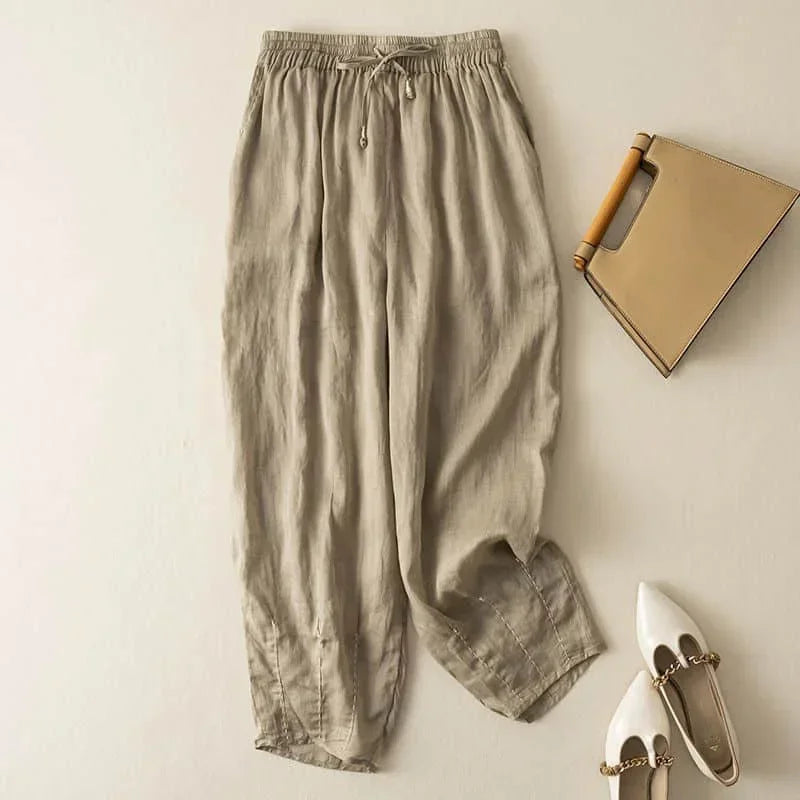 Pantalones de Lino Fleurine