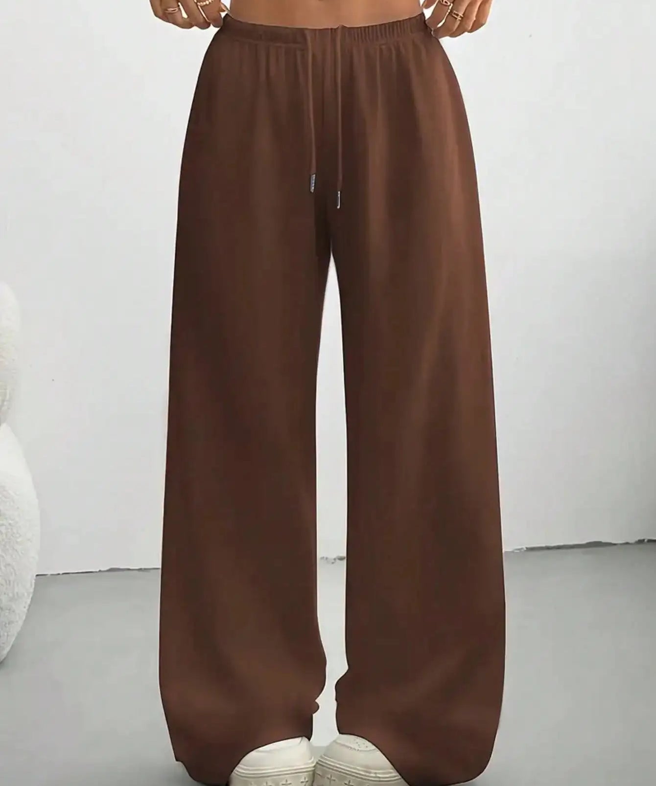 Pantalones Jogger de Pierna Ancha para Mujer con Cintura Ajustable