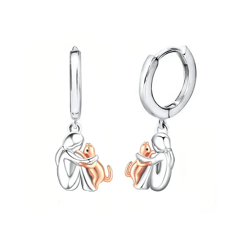 Marie Moda | Cat Embrace Earrings (Round Closure)