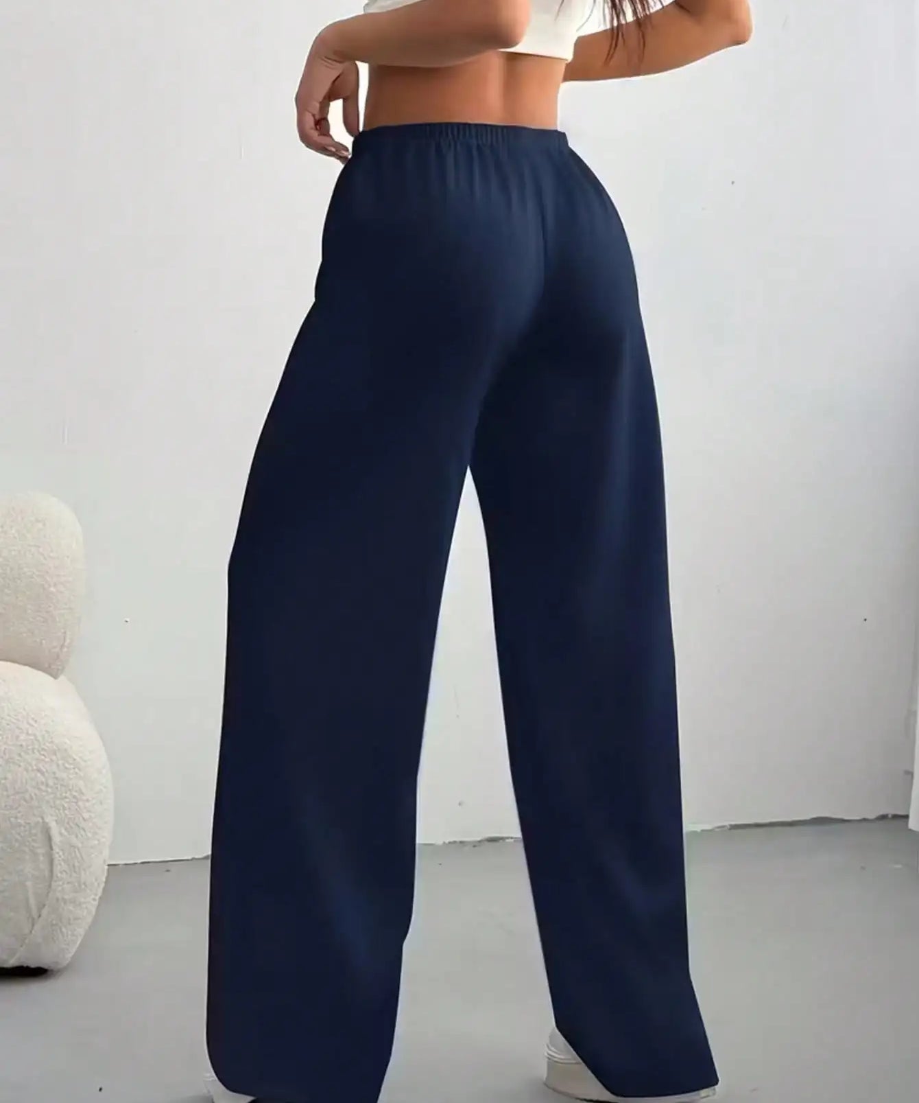 Pantalones Jogger de Pierna Ancha para Mujer con Cintura Ajustable