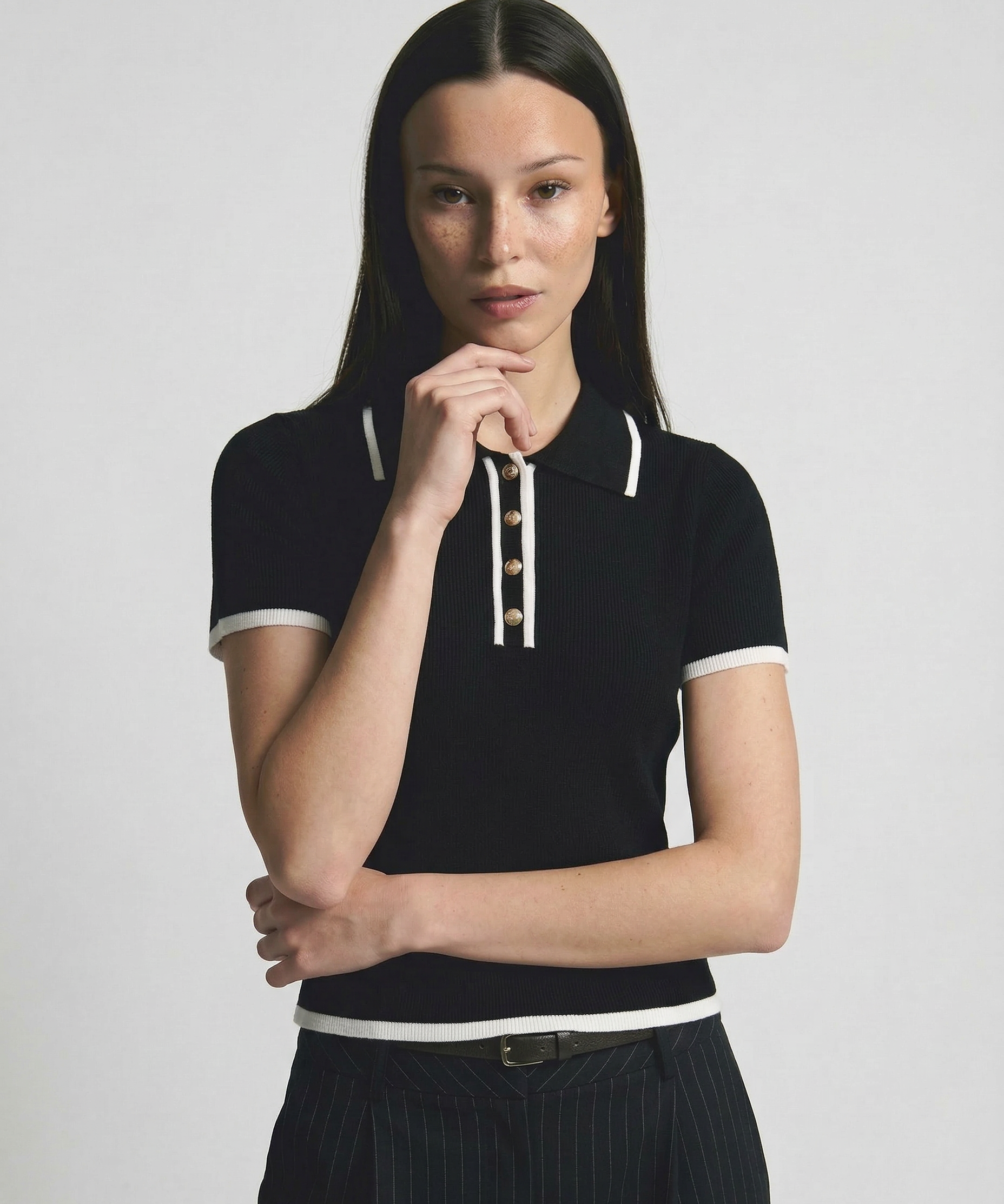 Camisa Polo Contour de Algodón