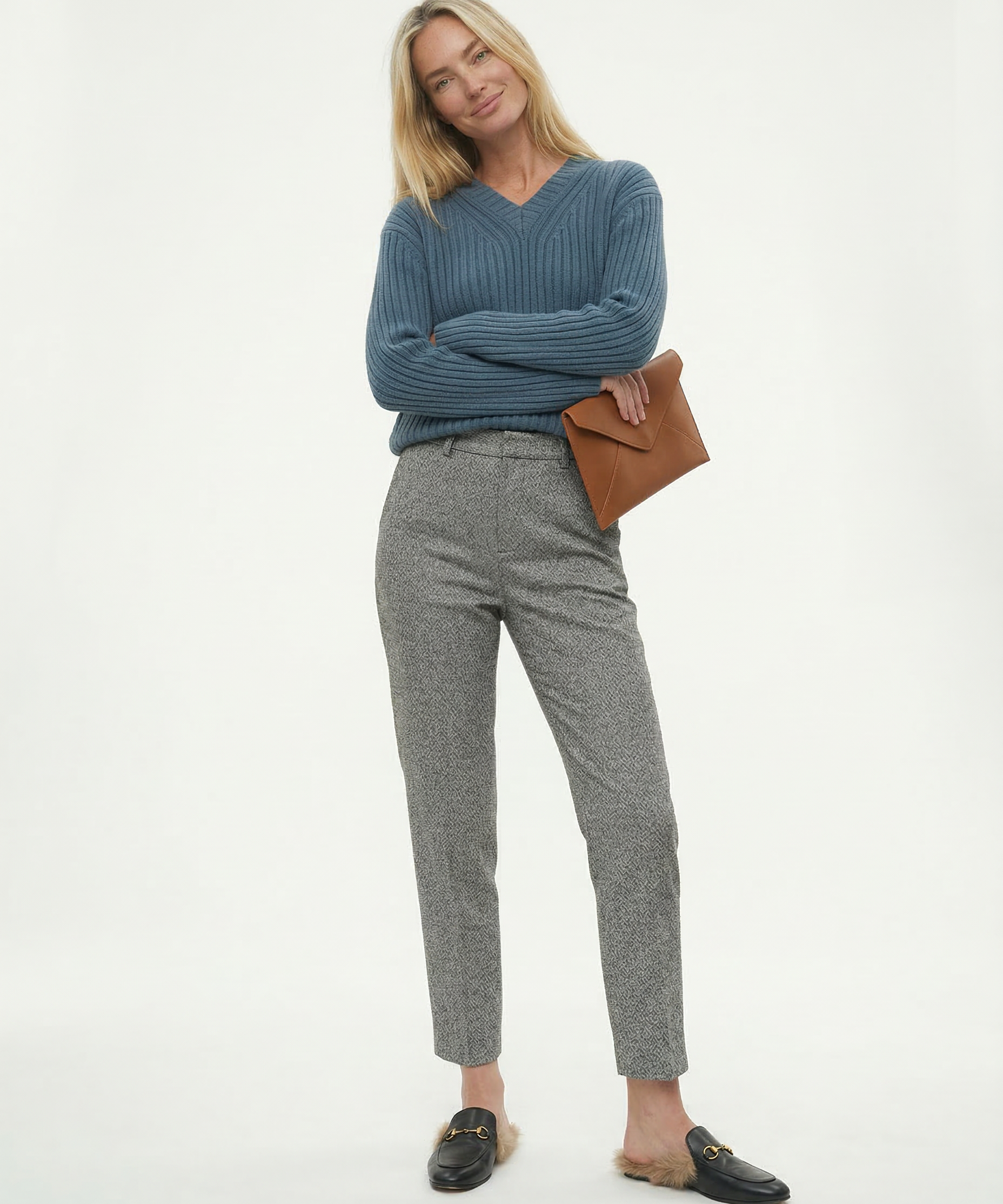 Pantalones de Lana Clásicos Torino para Mujer