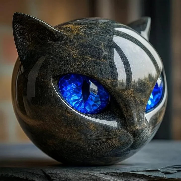 Black Cat - Mystical Black Cat Sculpture