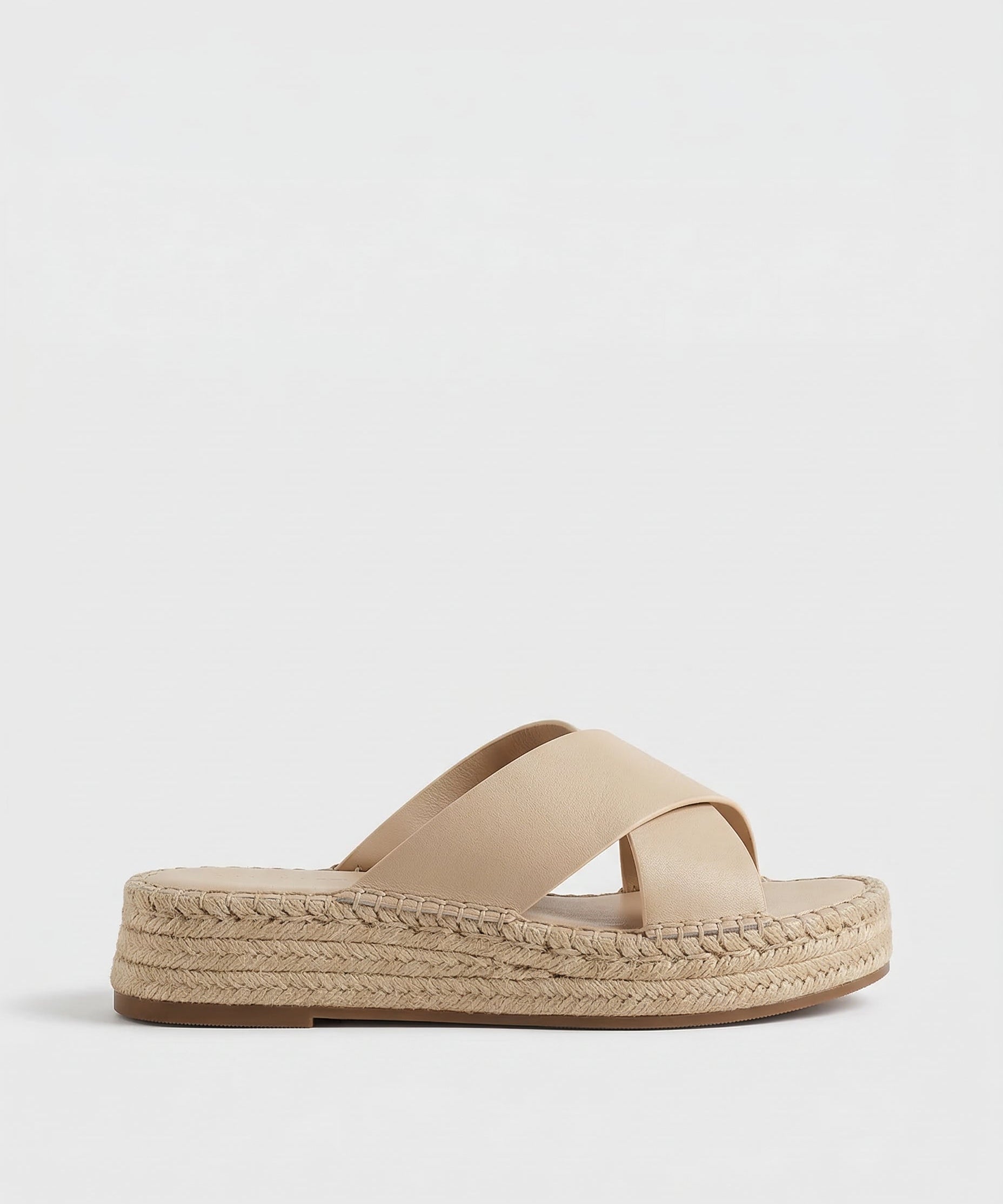 Sandalias de Plataforma de Cuero Trenzado Sorella