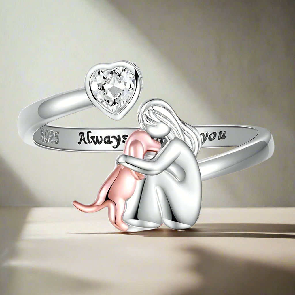 Marie Moda | Dog Embrace Ring (Pink)